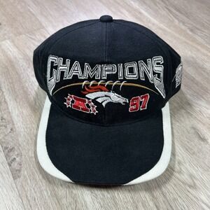 VTG 1997 Sports Specialties Denver Broncos Snapback Hat NFL Black Cap